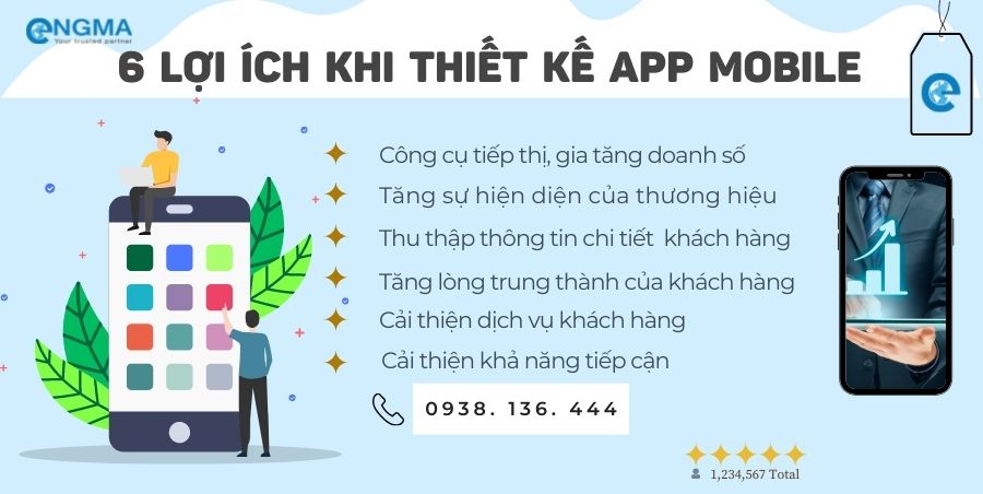 Top 6 Lợi Ích Khi Thiết Kế App Mobile?